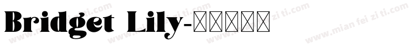 Bridget Lily字体转换
